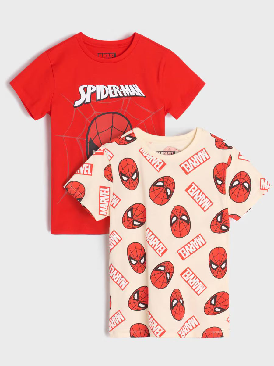 Lot de 2 t-shirts spiderman