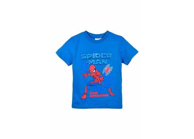 T-shirt spiderman bleu