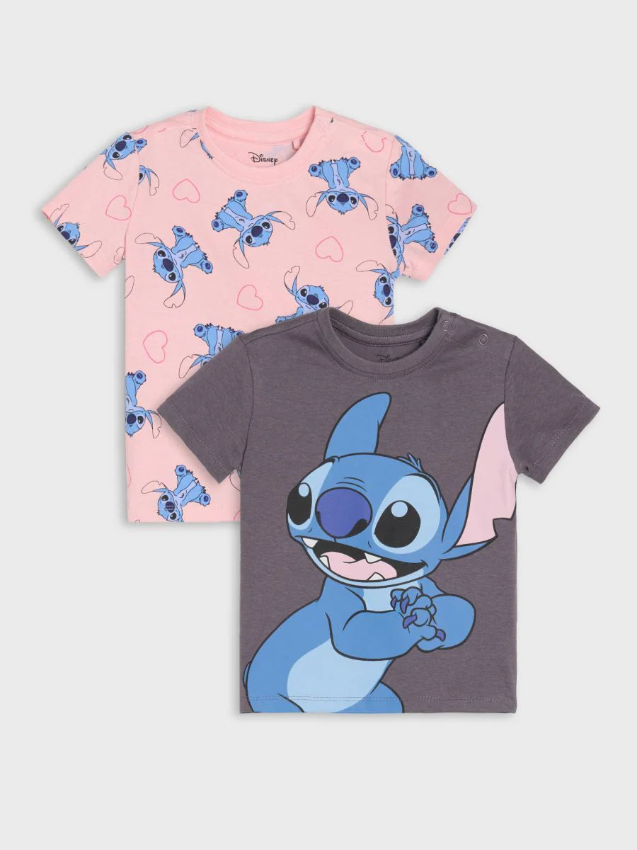 Lot de 2 t-shirts stitch