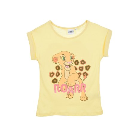 T-shirt roi lion jaune