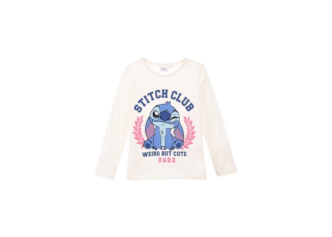 Manche longue stitch blanc