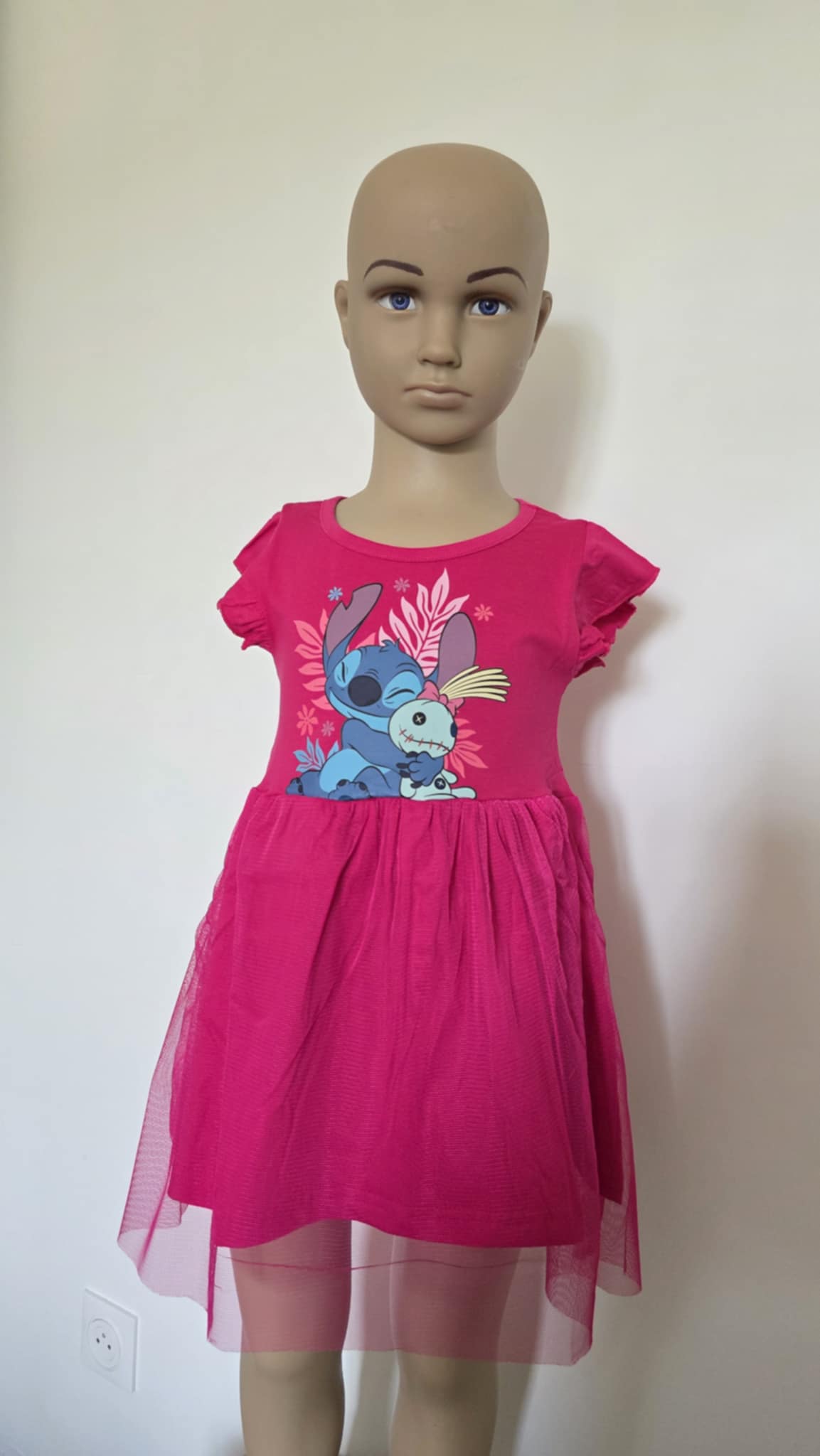 Robe stitch à tulle