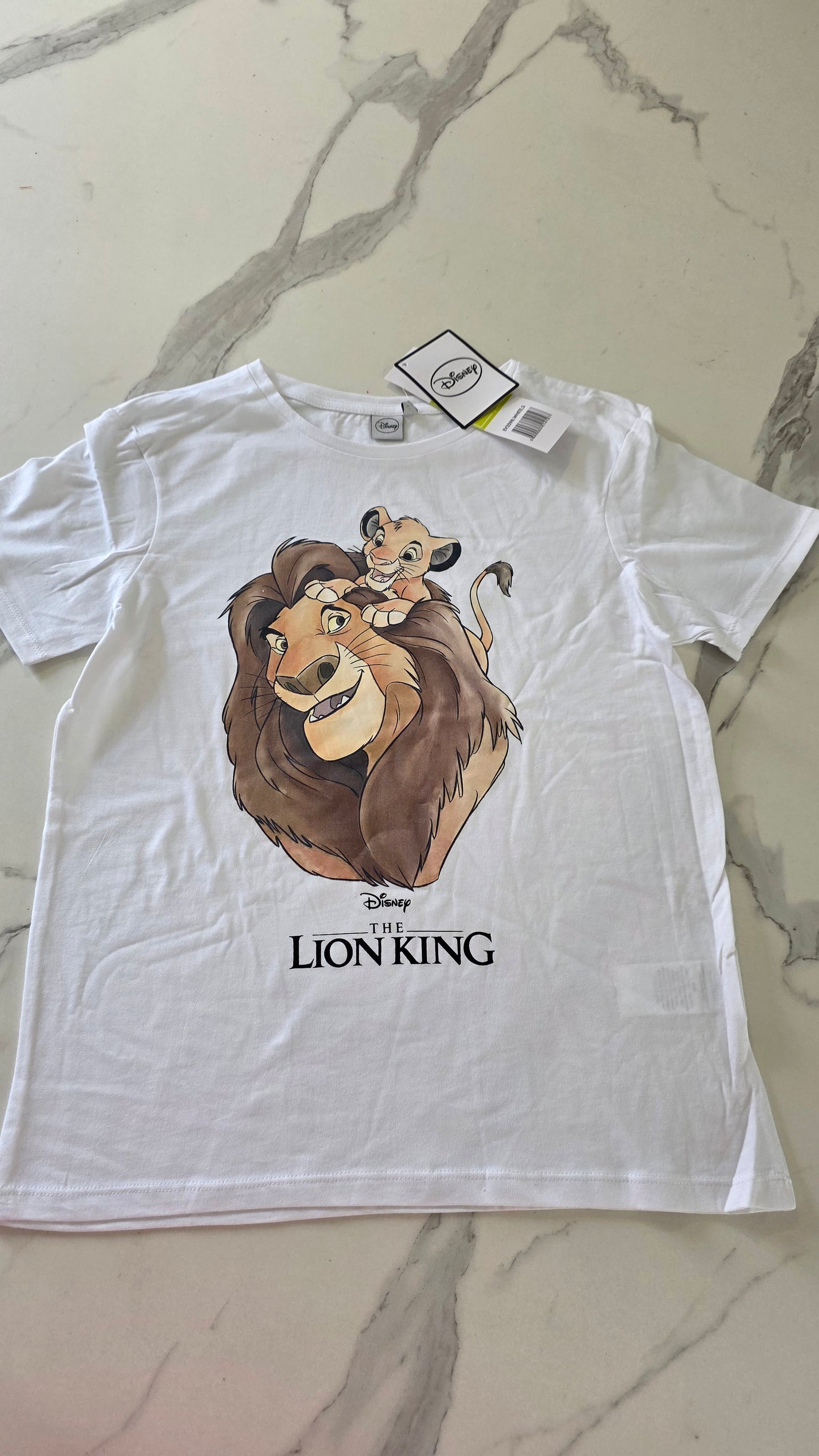 T-shirt roi lion femme blanc