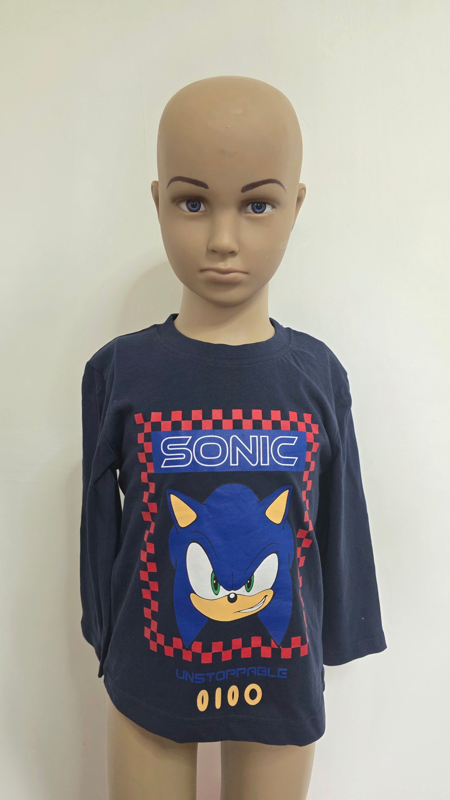 Manche longue sonic bleu
