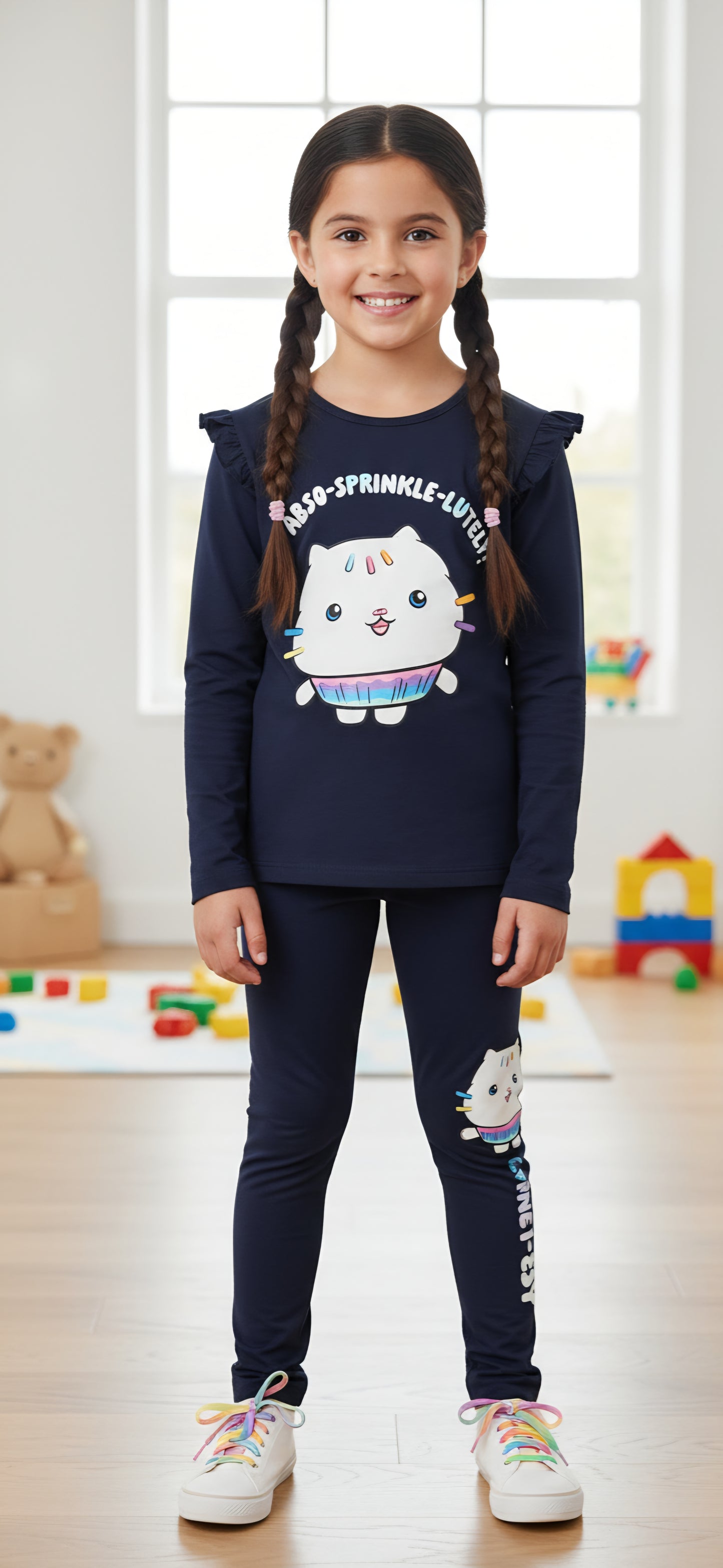 Ensemble gabby chat bleu nuit