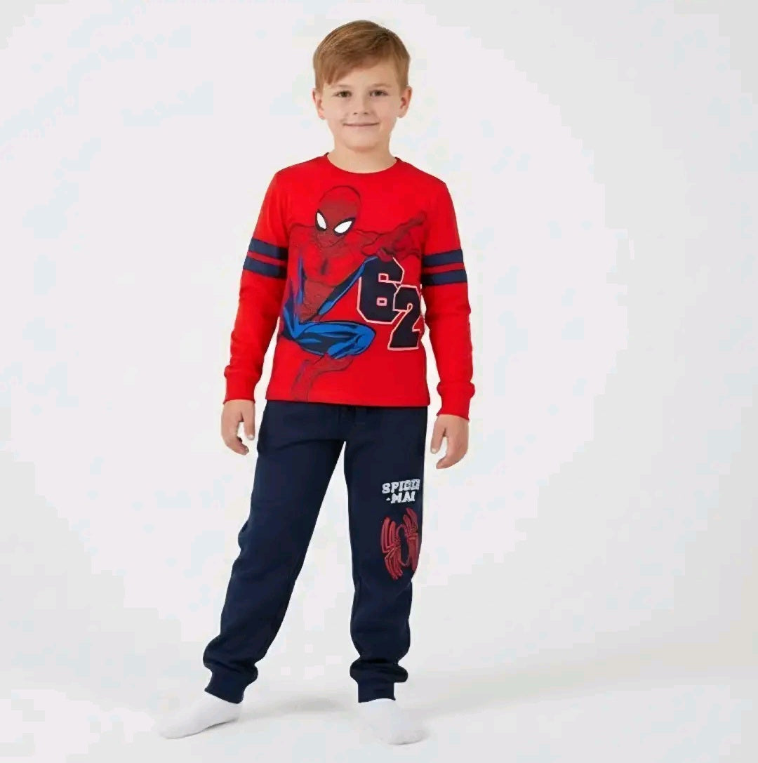 Ensemble spiderman rouge bleu