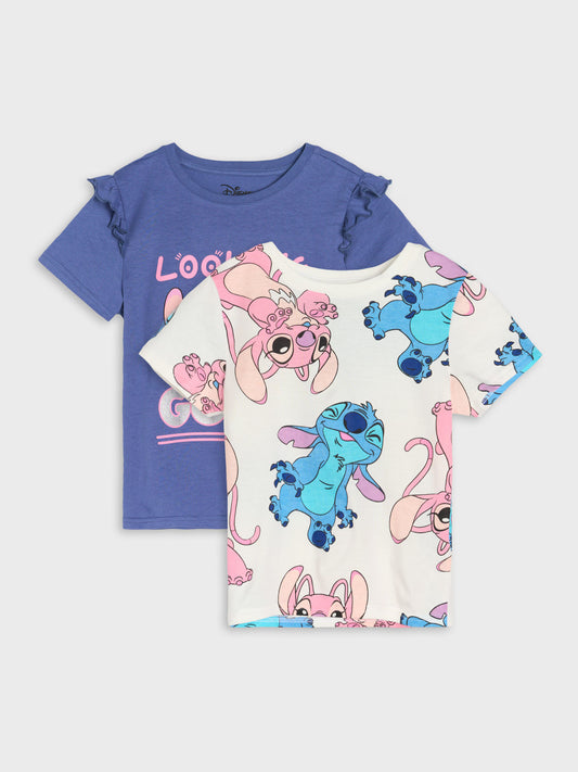 Lot de 2 t-shirts stitch