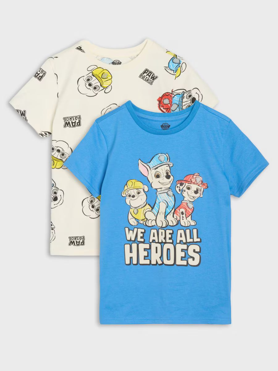 Lot de 2 t-shirts pat patrouille