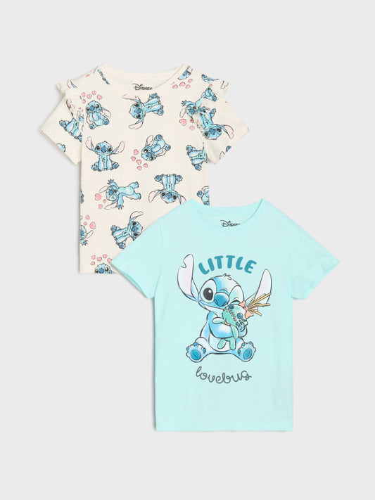 Lot de 2 t-shirts stitch