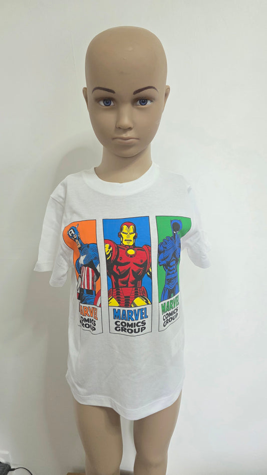 T-shirt marvel blanc