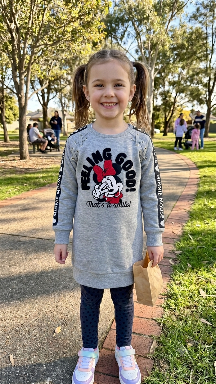 Robe minnie grise