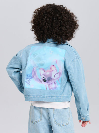 Veste jeans stitch et angel 3d