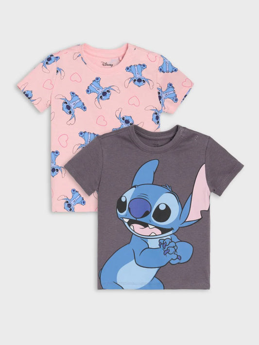 Lot de 2 t-shirts stitch