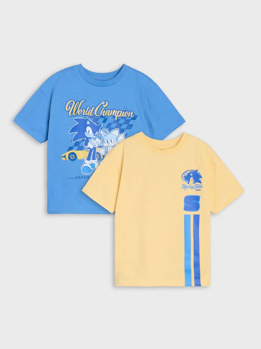 Lot de 2 t-shirts sonic