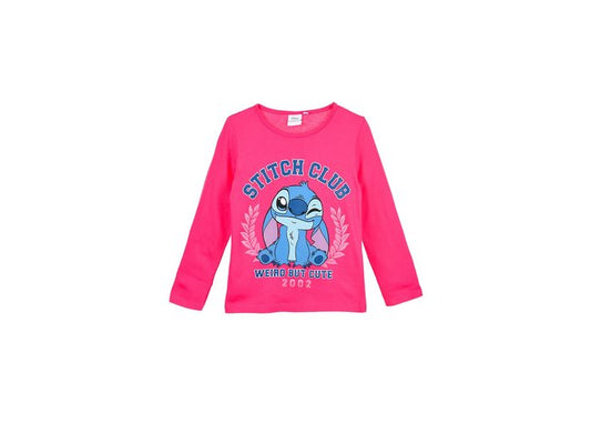 Manche longue stitch fuschia