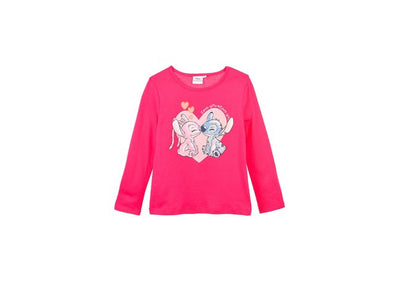 Manche longue stitch fuschia