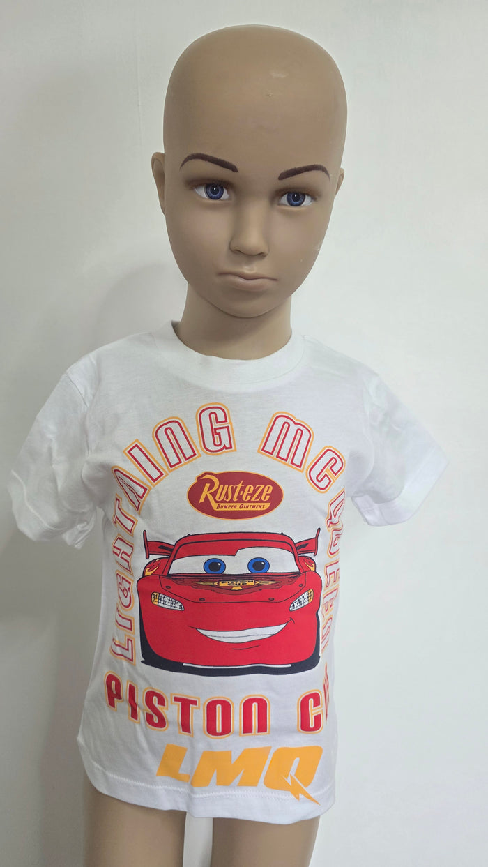 T-shirt cars blanc