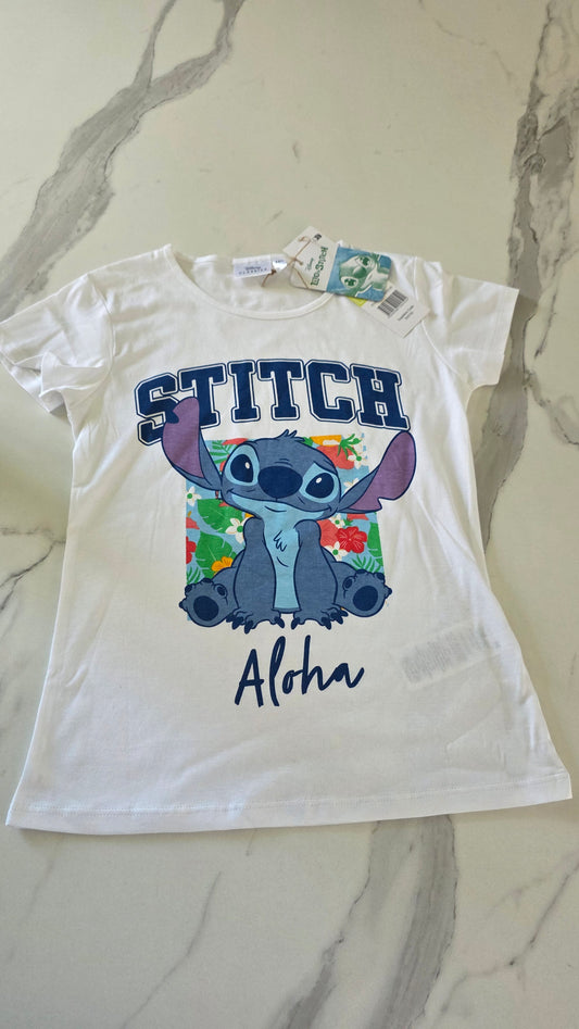 T-shirt stitch blanc