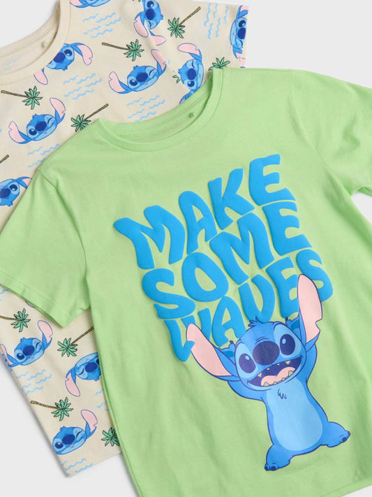 Lot de 2 t-shirts stitch